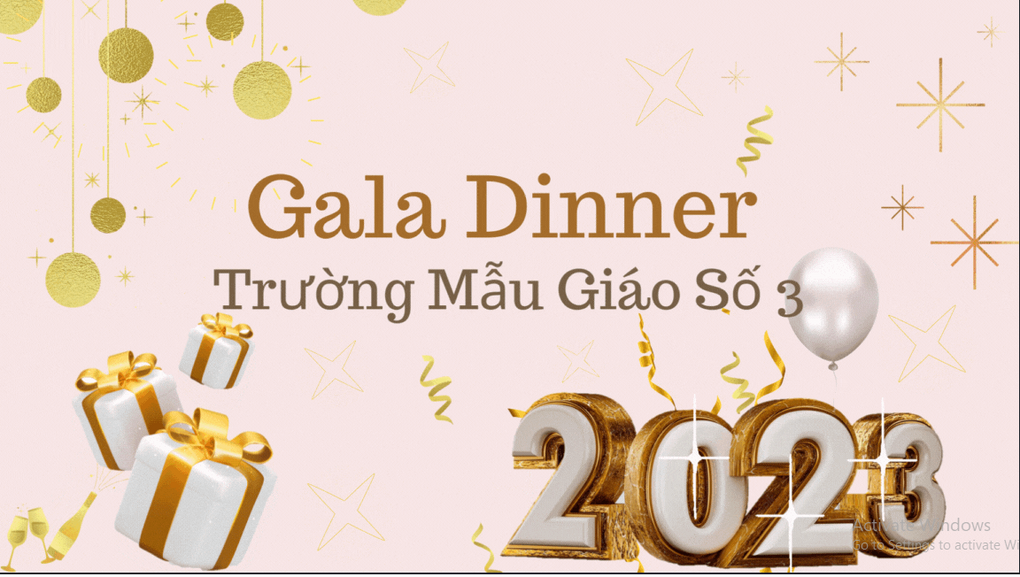Gala Dinner: Gặp mặt, liên hoan tất niên cuối năm của trường Mẫu giáo Số 3