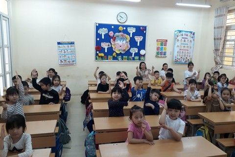 Một ngày trải nghiệm của các bé Lớp A2 tại trường tiểu học Nguyễn Trung Trực