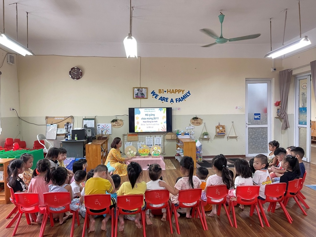 Hoạt động hội giảng chào mừng ngày Nhà giáo Việt Nam 20/11 của cô và trò lớp B1