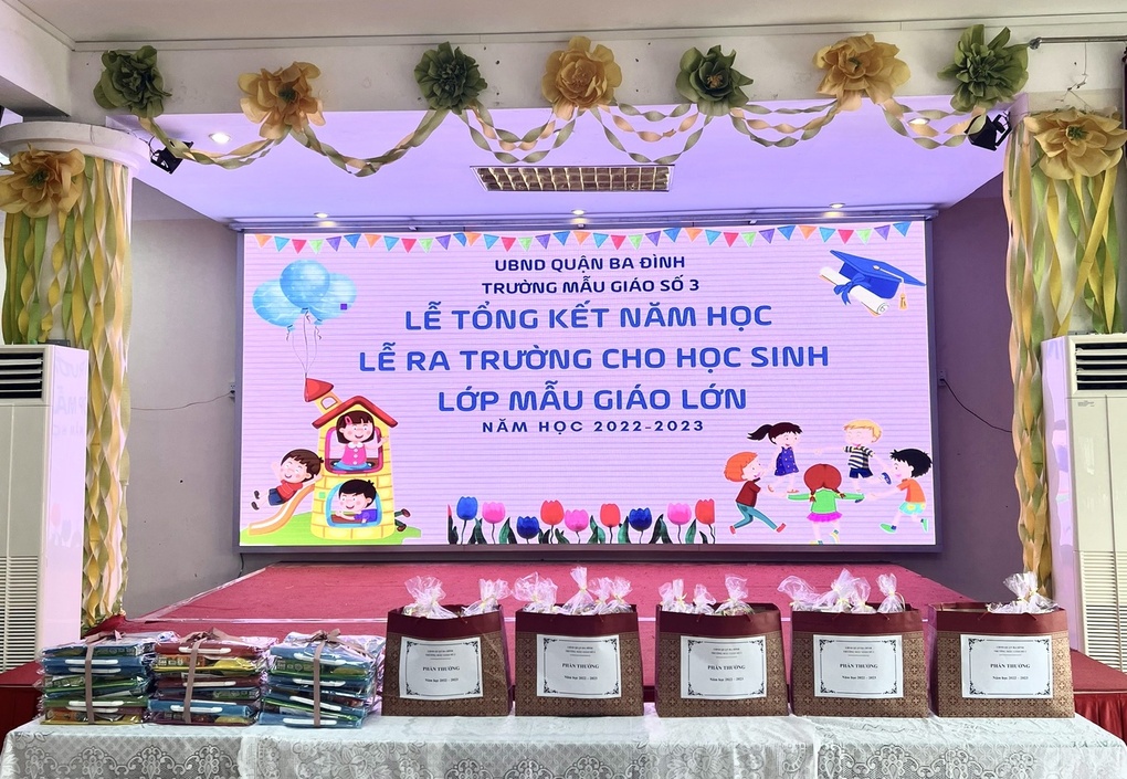 Trường Mẫu Giáo Số 3 - Quận Ba Đình tổ chức tổng kết năm học 2022 - 2023